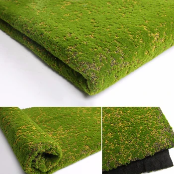 Macio Tapete de Musgo Artificial/Falso Falso Moss Grama Casa Pátio Loja de Decoração de 100x100cm