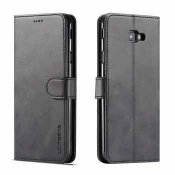 Capa Case Para Samsung Galaxy J4, J6 Plus Caso De Carteira Flip Cover Para Samsung J 6 4 De Couro De Luxo Telefone Sacos Caso Coque
