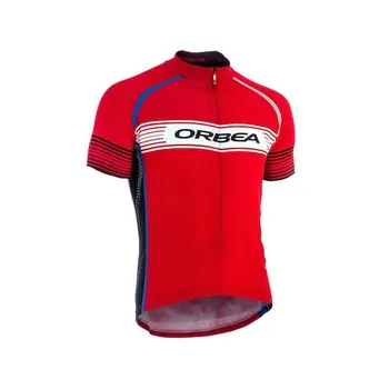 Orbea vermelha de mangas curtas com o suor do absorvente de ciclismo jersey para homens e mulheres de verão de manga curta ciclismo jersey topo