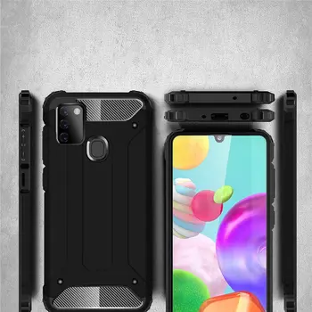 Caso de telefone para Samsung Galaxy A21S Robusto Acessórios Protetores à prova de Choque Híbrido Design de Dupla Camada Dura um 21 21 s scover caso