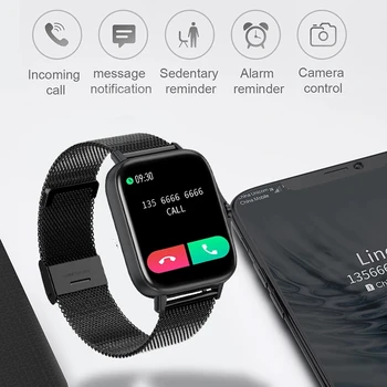 LIGE 2021 Nova Cor da Tela do Smart watch Senhoras, homens Cheios de toque de fitness tracker pressão Arterial inteligente senhoras relógio smart watch+Caixa
