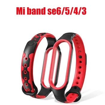 Pulseira de silicone Para Xiaomi Mi Banda de 5 MI de BANDA de 6 Smartwatch de Substituição Para Mi Banda 4 pulseira Bracelete Pulseira Para Mi Band 3 4 5 6