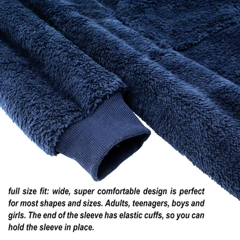Wearable TV Cobertor de Inverno com Capuz Sherpa Cobertor Com Mangas Macio Cobertor Macio Super Quente Cobertor de Flanela de grandes dimensões Moletom