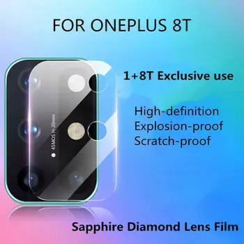 Caso de volta Para OnePlus 8T 8 Pro de Proteção da Câmera Protetor de Lente de Vidro Temperado Para Uma Mais 9 Pro 8T Película Protetora