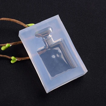 Mini Frasco de Perfume da Forma do Espelho Epóxi Molde DIY de Artesanato, Fazer Moldes de Silicone