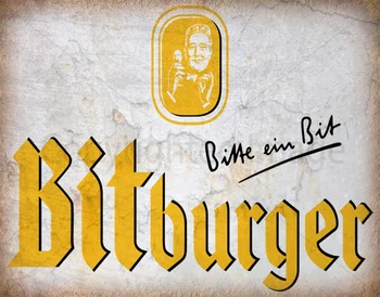 Bitburger Chope Vintage Pub Metal Estanho Sinal Cartaz De Parede Placa