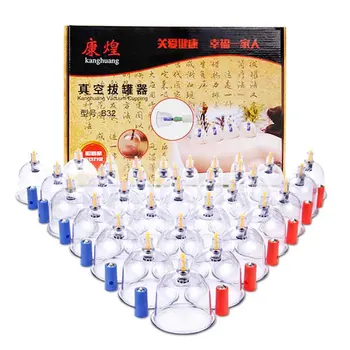 32 24 12 Cuppins Terapia Copos Eficaz Saudável Médica Chinesa De Escavação A Vácuo De Sucção Dispositivo De Terapia Massager Do Corpo Definido 2019