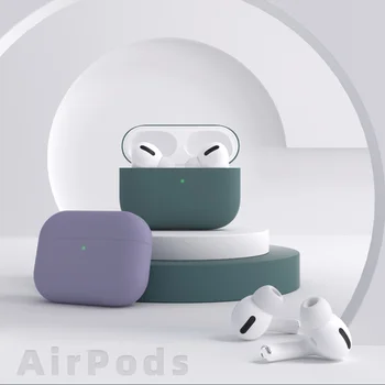 Capa de Silicone Para Apple Airpods Pro Caso Bluetooth sem Fio do Fone de ouvido acessórios Tampa Apple Ar Pod pro Caso airpods 3 Fundas
