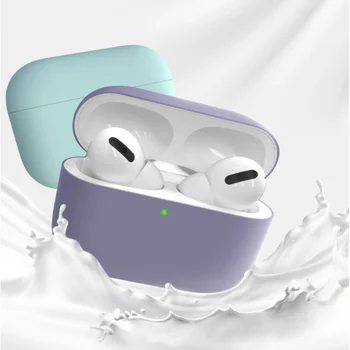 Capa de Silicone Para Apple Airpods Pro Caso Bluetooth sem Fio do Fone de ouvido acessórios Tampa Apple Ar Pod pro Caso airpods 3 Fundas