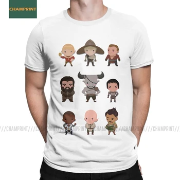 Cutequisition Dragon Age Homens T-Shirt Fenris Touro De Ferro Inquisição Garrett Hawke Jogo Casual T-Shirt Curta SleeveT-Shirt De Algodão