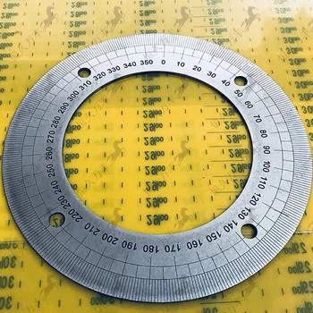 Diâmetro exterior: 180mm com ligação de Aço Inoxidável Ângulo da Placa de Peças Mecânicas de 360 Graus do Disco 180 # 112 # 2 # 8 # 144