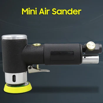 Mini Ar Pneumático Sander Sander de Alta Velocidade, Ar-operado de Mão Polidor de Waxer Máquina de Polimento para o Auto de Corpo de Trabalho Móveis