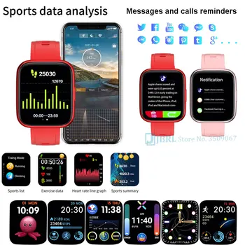 Novo 2021 Inteligente Relógio Mulheres Homens Smartwatch Eletrônica Inteligente Relógio Para Android IOS Fitness Tracker Moda Esporte Smart-assistir