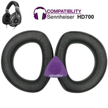 Misodiko Atualizado [Couro de pele de Carneiro] Almofadas Almofadas de Substituição para a Sennheiser HD700 Fones de ouvido Protecções de