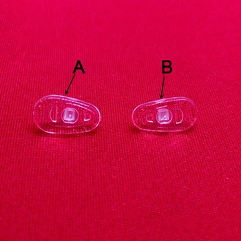 10 Pares Transparente Câmara-de-Ar de Silicone antiderrapante Almofadas de Nariz de Parafuso Para Óculos, Óculos de Óculos Acessórios