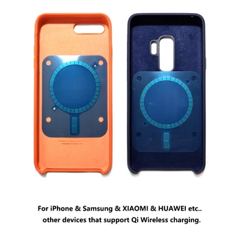 Carregamento sem fio do Ímã para o iPhone 12 Pro 12 Mini 11Pro XS Max XR 8 X Samsung S9 Caso de Telefone Celular Tampa Magnética para Magsafe