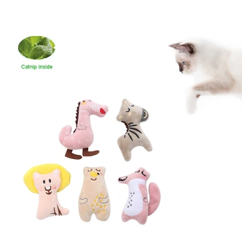 Gato de pelúcia do catnip animais forma de bordado boneco de brinquedo de mastigar som gato acessórios pet gatinho molar brinquedo interativo brinquedo de estimação
