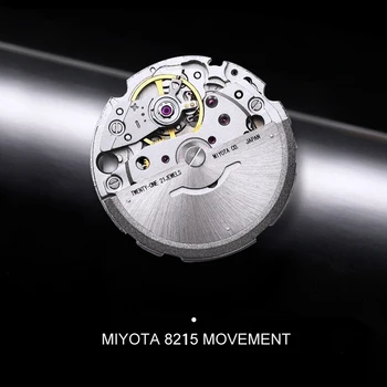 TESEN Homens Relógios de Marca Top Homens Mecânico Automático MIYOTA 8215 Impermeável do Movimento de Aço Inoxidável do relógio de Pulso Relógio Patek AAA