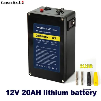 12V 20ah bateria de Lítio Recarregável com BMS e do Terminal Exterior USB banco de energia Portátil pacote Fiscal