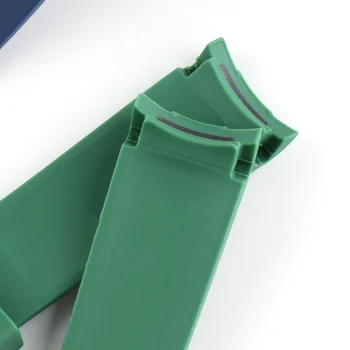 Borracha de Pulseira para 2021 PAGANI Design Sub 116610 Caso a Extremidade Curva de 20mm para GMT Assistir Homem de Silicone para Minutetime SKX Azul Verde