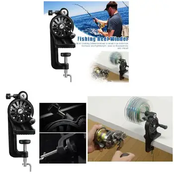 Portátil Linha de Pesca Enrolador de Spooler de Máquina Multi-Função giro Rápido movimento cambaleante de Ferramentas QW