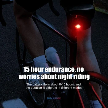 Moto lanterna traseira de LED Montanha CR2032 Incluída Portátil MTB Bicicleta de Advertência da parte Traseira da Cauda Lâmpada Impermeável do Ciclismo Elementos