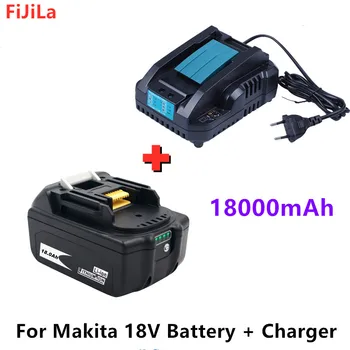 2021 Novo 18V 18Ah Bateria Recarregável 18000mah LiIon Substituição da Bateria da Ferramenta de Poder de Bateria para MAKITA BL1860 BL1830+4A carregador