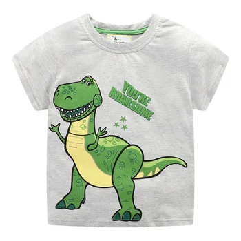 Pouco maven Animal Crocodilo de Crianças t-shirts para Crianças Roupas de Dinossauros de Impressão Meninos Tops, T-Shirts Verão Nova Roupa do Bebê