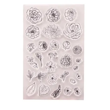 Claro Selos Para o Álbum de Fotos de Decoração Transparente de Silicone Selos DIY Cartão de Scrapbooking Artesanal Estêncil Fazer 10.5x15cm