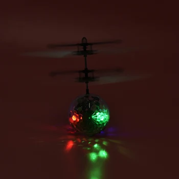 Luminosa de Luz-até Brinquedos com iluminação LED Magia Voando Bola de Detecção de Cristal Bola Voando de Helicóptero de Indução de Aeronaves Brinquedos,Mão de Vôo