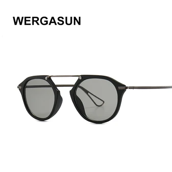 WERGASUN Novo Clássico Óculos Redondos Mulheres/Homens de Pequena Vintage Retro Óculos de Sol Feminino Senhoras de Condução Óculos, Oculos De Sol