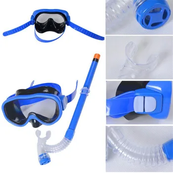 Máscara de mergulho Crianças Máscara facial para Crianças, o Menino e as Meninas Subaquática Mergulho Goglese Kit de Equipamento de Mergulho 2021 Novo