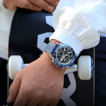 NAVIFORCE Mens Relógios de Moda Casual Quartzo relógio de Pulso dos Homens Militar de Couro Impermeável Data de Exibição do Relógio Homem Relógio Masculino