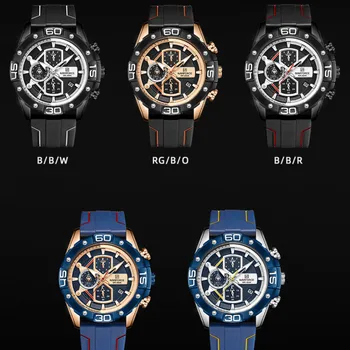 NAVIFORCE Mens Relógios de Moda Casual Quartzo relógio de Pulso dos Homens Militar de Couro Impermeável Data de Exibição do Relógio Homem Relógio Masculino