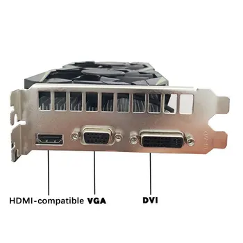 Profissional GTX1050TI 2GB DDR5 Gr Hics Cartão Verde de 128 bits Compatíveis com HDMI, DVI, VGA GPU Jogo de Placa de Vídeo NVIDIA de Jogos de PC