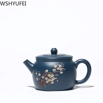 Yixing chá de panela de barro roxo bule de chá Chinês artesanal Zisha conjunto de Chá minério Cru personalizado Autêntica Teaware cerimônia do Chá presentes 180ml