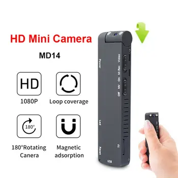 Mini HD 1080P Câmera Digital Micro Magnético Corpo da Câmera Câmera Instantânea de Detecção de Movimento Gravação de Loop Câmera de vídeo