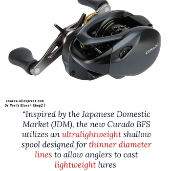 2021 Shimano Curado BFS XG 8:2:1 Max Arraste de 3,5 kg de 175g 7BB+1RB Isca Finesse da Carcaça do Carretel Japão Original de Pesca