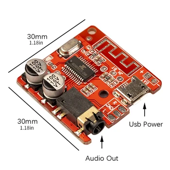 Receptor de Áudio Bluetooth placa de Bluetooth 4.1 mp3 lossless decoder da placa sem Fio Estéreo de Música do Módulo 3.7-5V XY-BT-Mini