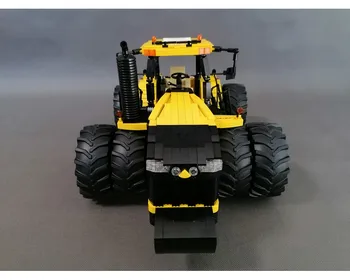 Legoins tecnologia bloco de construção moc-30383 challenger mt965e 8 controle remoto trator de engenharia de montagem de veículos de brinquedo de menino de presente