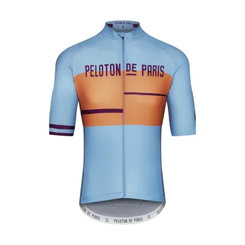 PELOTÃO DE PARIS Ciclismo Jersey 2021 Verão Novo manga Curta bicicleta Camisas de time Pro Roupa Seca Rápido, ciclismo Pelotão Réplica