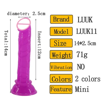 Mini Vibrador De Borracha Pau Realista Vaso Sanguíneo Imitação Pênis Imitador Para O Homem, A Mulher Não Vibrador Masturbação Adultos Brinquedos