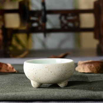 Modelagem exclusiva Áspero cerâmica tipo Tambor xícara de chá,de alto Grau de Porcelana Chinesa de Xícara,de chá cerâmica definir Puer copa do conjunto