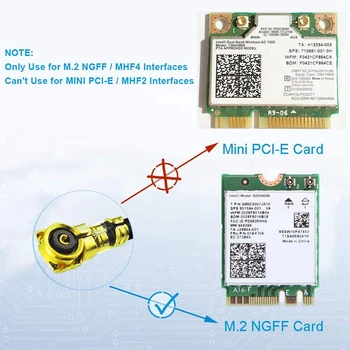 Dual Band wi-Fi de 2,4 GHz a 5 ghz, 5.8 GHz de 8DBi RP-SMA conector de Antena & 20cm de 8 Polegadas U. FL MHF4 a Fêmea RP-SMA Cabo Flexível 2-Pack
