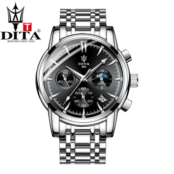 DITA as melhores marcas de Moda de Luxo relógios Para Homens 3ATM Waterproof Data de Relógio Mens Quartzo relógio de Pulso Relógios do Esporte Relógio Masculino