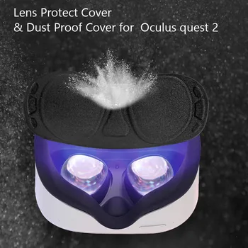 2PCS VR da Lente Tampa de Proteção Para o Oculus Quest 2 VR da Lente Anti-risco Caso, à prova de Poeira Tampa da Lente Para o Oculus Quest 2 VR Acessórios