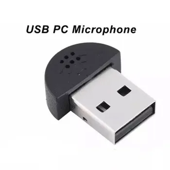 Portátil, Mini-USB 2.0 Microfone, Áudio, Driver de Adaptador de Livre Microfone para Laptop/Notebook/PC