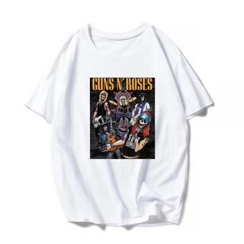 O Guns N Roses T-Shirts Mulheres T-Shirts Hip Hop Roupas Olhando Para A Frente Para A Paz De Manga Curta Ropa Tumblr Mujer Moda Europeia