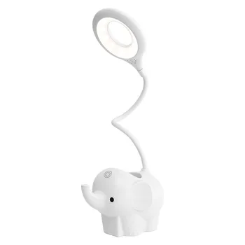 Led Criativo Elefante Animal Noite a Luz de Carregamento Plug-in Dual-Use de Três a Temperatura de Cor Ajustável Aprendizagem da Criança Lâmpada da Noite