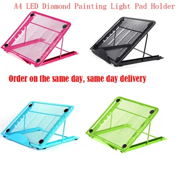 A4 LED Diamond Pintura de Luz Pad Titular 5D DIY Diamante Pintura de Acessórios de Diamante Bordado de Ponto de Cruz, ferramentas de Metal